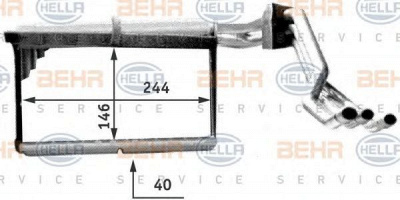 HELLA 8fh351312771 -  Теплообменник, отопление салона