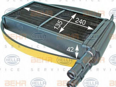 HELLA 8fh351313131 -  Теплообменник, отопление салона