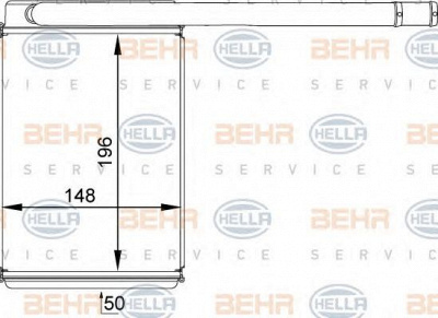 HELLA 8fh351313461 -  Теплообменник, отопление салона