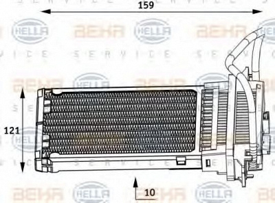 HELLA 8fh351313551 -  Теплообменник, отопление салона