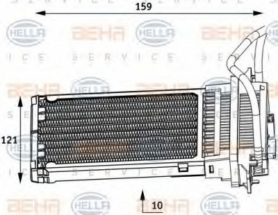 HELLA 8fh351313561 -  Теплообменник, отопление салона