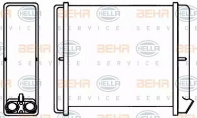 HELLA 8fh351313671 -  Теплообменник, отопление салона