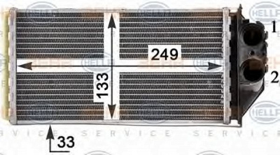 HELLA 8fh351315471 -  Теплообменник, отопление салона