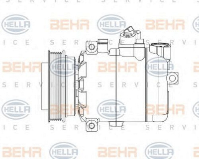 HELLA 8fk351132081 -  Компрессор, кондиционер