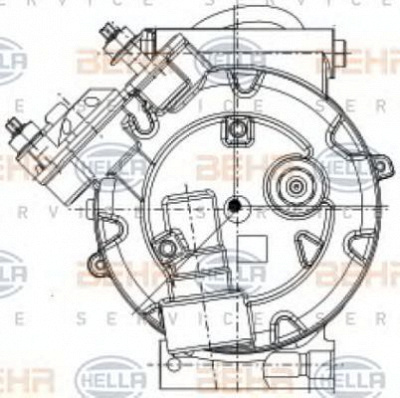HELLA 8fk351334391 -  Компрессор, кондиционер