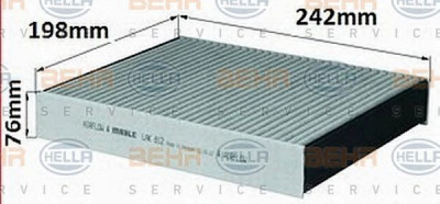 HELLA 8fl351029401 - Фильтр воздуха в салоне