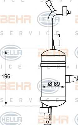 HELLA 8ft351192341 -  Осушитель, кондиционер
