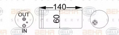 HELLA 8ft351192714 -  Осушитель, кондиционер