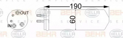 HELLA 8ft351192724 -  Осушитель, кондиционер