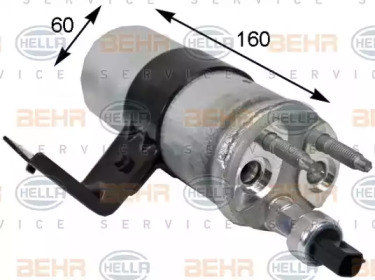 HELLA 8ft351193581 -  Осушитель, кондиционер