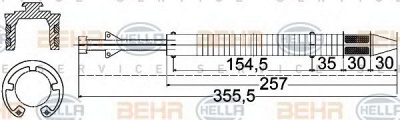 HELLA 8ft351197251 -  Осушитель, кондиционер