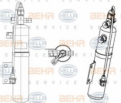 HELLA 8ft351197431 -  Осушитель, кондиционер