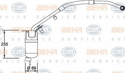 HELLA 8ft351198151 -  Осушитель, кондиционер