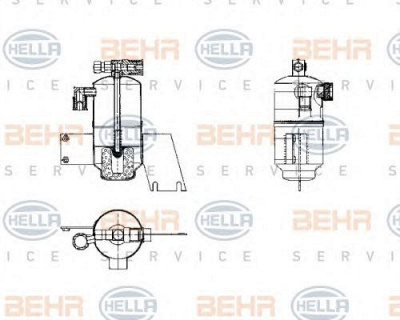 HELLA 8ft351198171 -  Осушитель, кондиционер