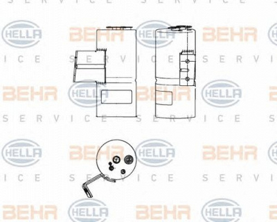 HELLA 8ft351198501 -  Осушитель, кондиционер