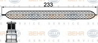 HELLA 8ft351200251 -  Осушитель, кондиционер