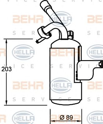HELLA 8ft351335051 -  Осушитель, кондиционер