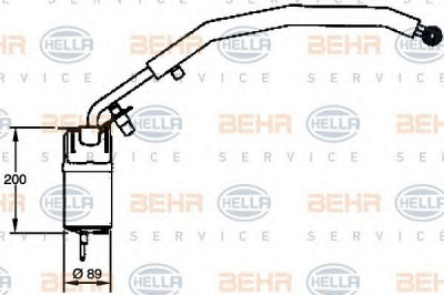 HELLA 8ft351335081 -  Осушитель, кондиционер