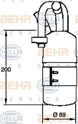 HELLA 8ft351335121 -  Осушитель, кондиционер