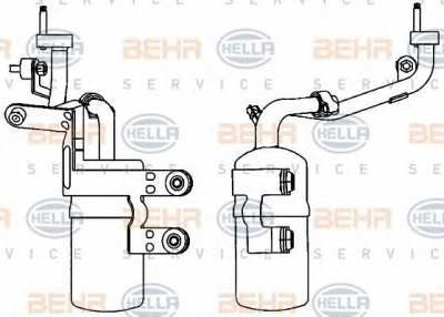 HELLA 8ft351335261 -  Осушитель, кондиционер
