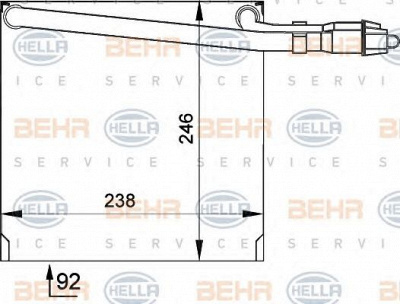 HELLA 8fv351210041 -  Испаритель, кондиционер