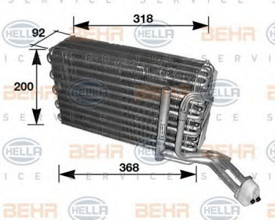 HELLA 8fv351210081 -  Испаритель, кондиционер