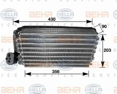 HELLA 8fv351210101 -  Испаритель, кондиционер