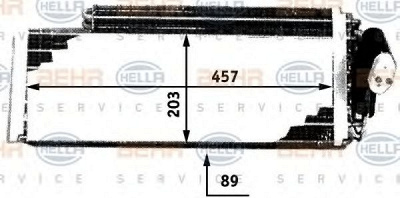 HELLA 8fv351210151 -  Испаритель, кондиционер
