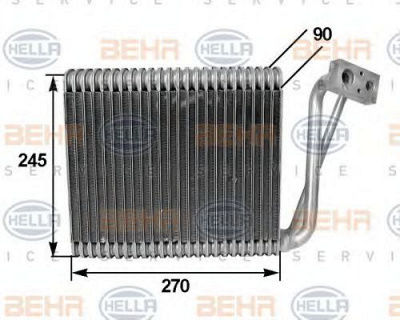 HELLA 8fv351210261 -  Испаритель, кондиционер