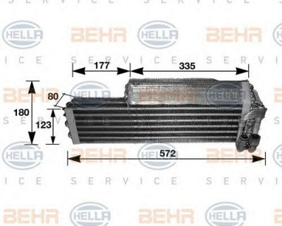 HELLA 8fv351210291 -  Испаритель, кондиционер