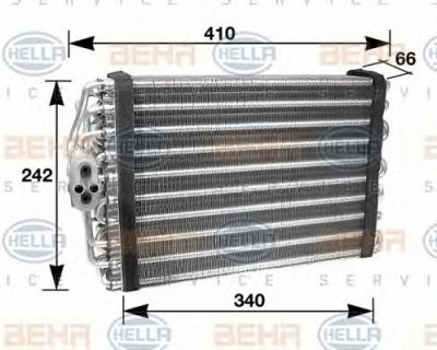 HELLA 8fv351210331 -  Испаритель, кондиционер