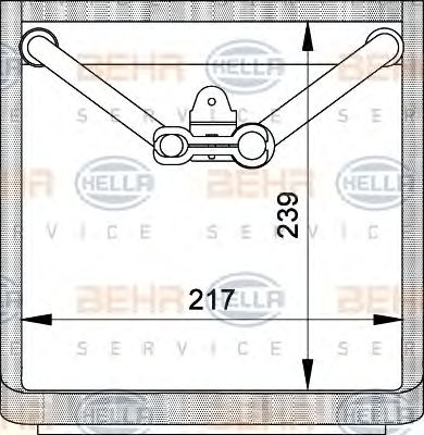 HELLA 8fv351210341 -  Испаритель, кондиционер