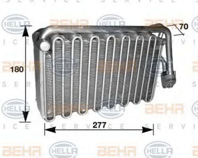 HELLA 8fv351210431 -  Испаритель, кондиционер