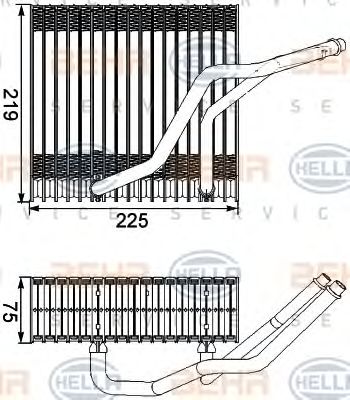 HELLA 8fv351210541 -  Испаритель, кондиционер