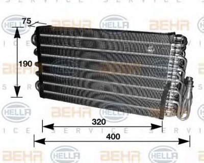 HELLA 8fv351210611 -  Испаритель, кондиционер