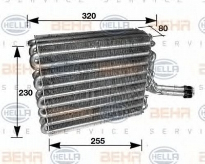 HELLA 8fv351210631 -  Испаритель, кондиционер