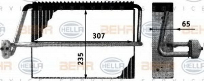 HELLA 8fv351210701 -  Испаритель, кондиционер