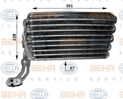 HELLA 8fv351210741 -  Испаритель, кондиционер