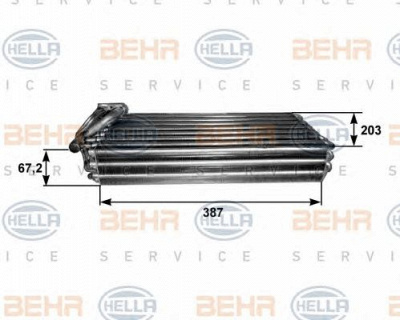 HELLA 8fv351211101 -  Испаритель, кондиционер