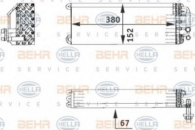 HELLA 8fv351211171 -  Испаритель, кондиционер