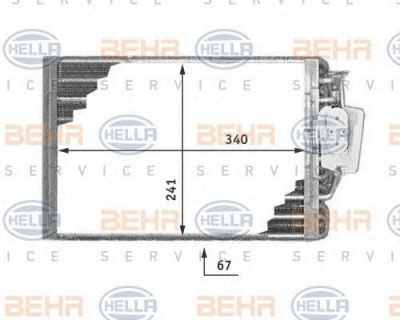 HELLA 8fv351211181 -  Испаритель, кондиционер
