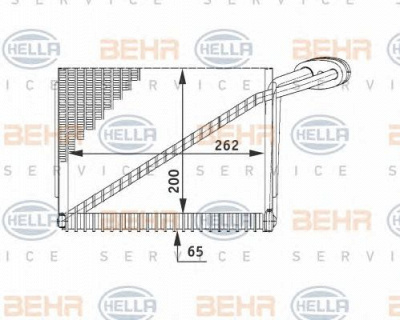 HELLA 8fv351211191 -  Испаритель, кондиционер