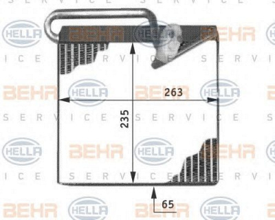 HELLA 8fv351211241 -  Испаритель, кондиционер