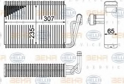 HELLA 8fv351211261 -  Испаритель, кондиционер