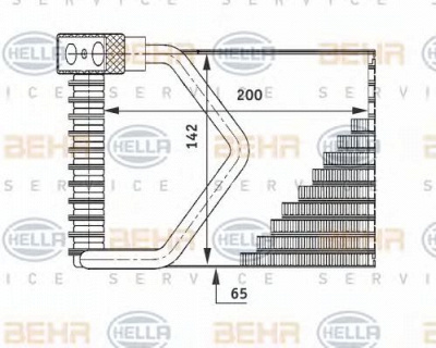 HELLA 8fv351211271 -  Испаритель, кондиционер