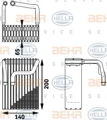 HELLA 8fv351211361 -  Испаритель, кондиционер