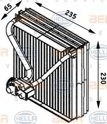 HELLA 8fv351211561 -  Испаритель, кондиционер