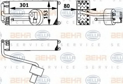 HELLA 8fv351211601 -  Испаритель, кондиционер