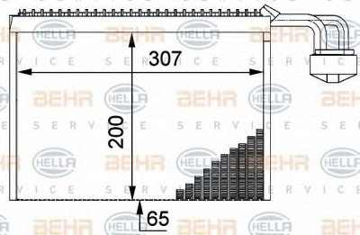 HELLA 8fv351211711 -  Испаритель, кондиционер