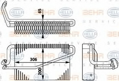 HELLA 8fv351211791 -  Испаритель, кондиционер